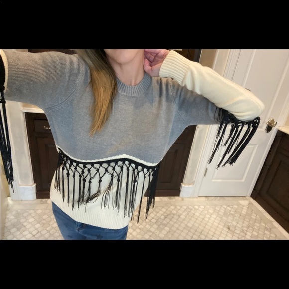 Neiman Marcus Tassle Sweater S EUC - Picture 6 of 8